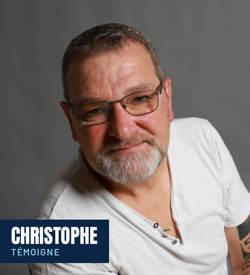 Christophe, qui témoigne lors de la conférence